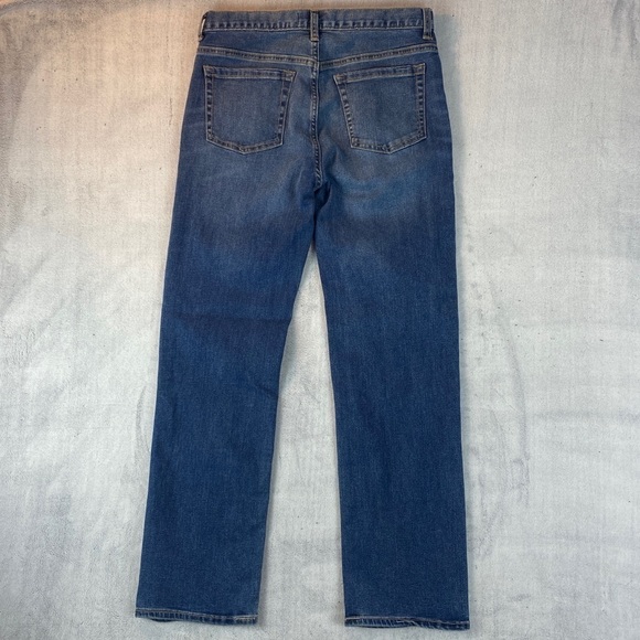 Old Navy Straight Leg Boys Blue Jeans Sz 16 Husky Adjustable Elastic Waist - Picture 2 of 11